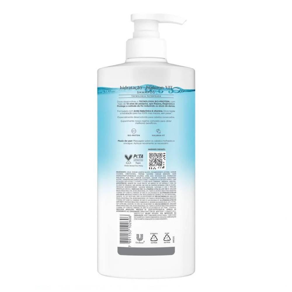 Shampoo Dove Hidratação + Hialuron-vit 600ml - 3