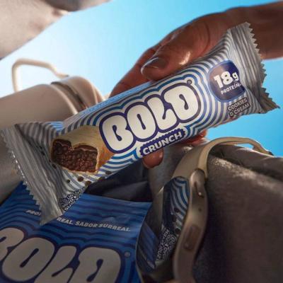 Barra De Proteína Bold Crunch Cookies Cream 60g