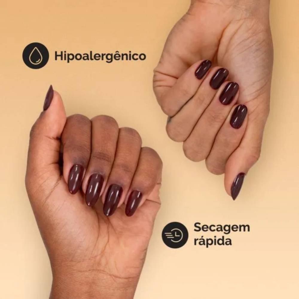 Esmalte Risqué Diamond Gel Mocaccino Cremoso 9,5ml - 3