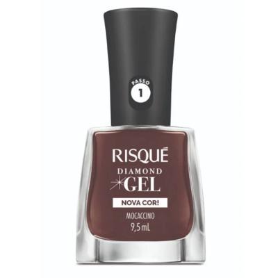 Esmalte Risqué Diamond Gel Mocaccino Cremoso 9,5ml