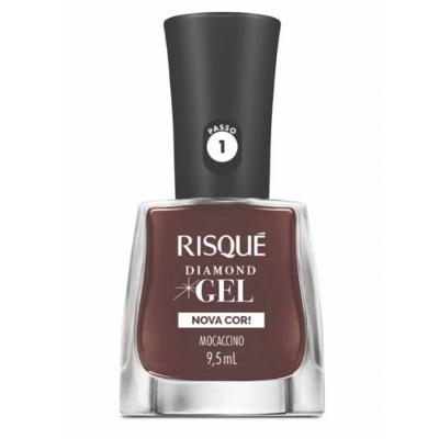 Esmalte Risqué Diamond Gel Mocaccino Cremoso 9,5ml