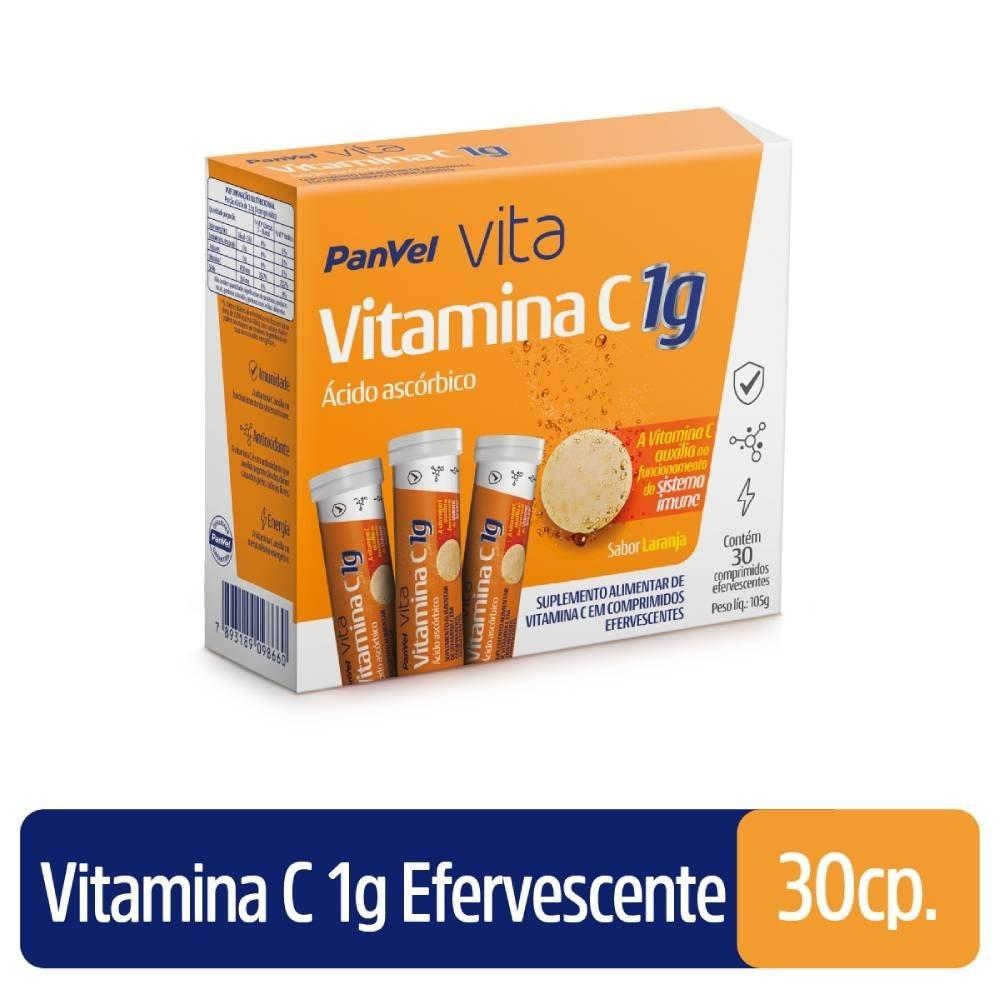 Vitamina C 1g Panvel Vita 30 Comprimidos Efervescentes - 1