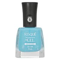 Esmalte Risqué Diamond Gel Azul Capri Glitter 9,5ml - 1