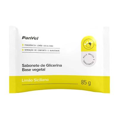 Sabonete Em Barra Glicerinado Limão Siciliano Panvel 85g