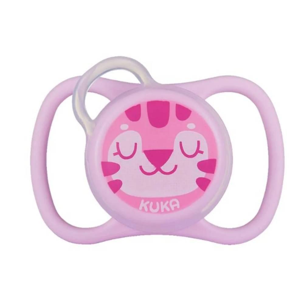 Chupeta Kuka Fresh Rosa 6 Meses + Com 1 Unidade - 3
