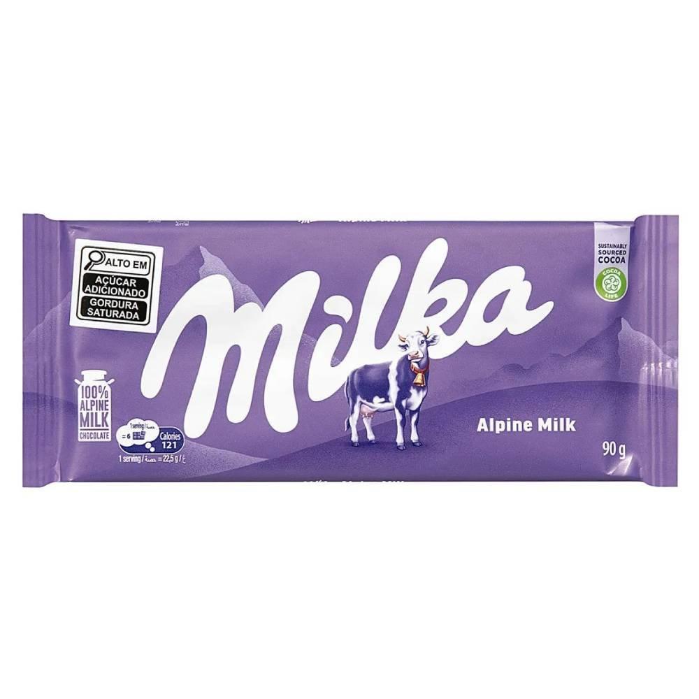Chocolate Em Barra Milka Alpine Milk 90g - 1