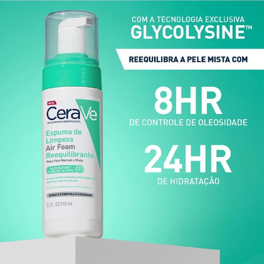 Espuma De Limpeza Facial Cerave Air Foam 148ml - 4