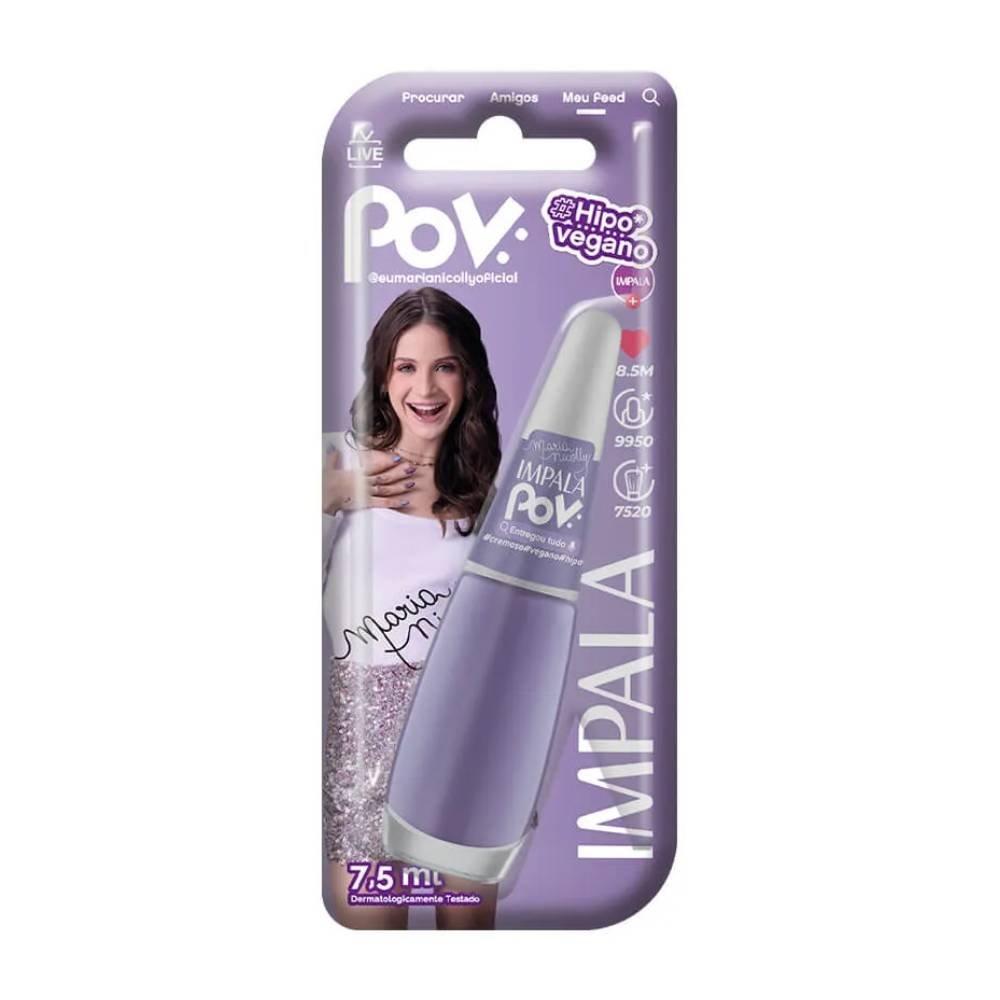 Esmalte Impala Maria Nicolly Pov Cremoso Entregou Tudo 7,5ml - 2