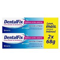Kit Dentalfix Creme Fixador De Dentaduras Sem Sabor 2 Unidades 68g Cada - 1
