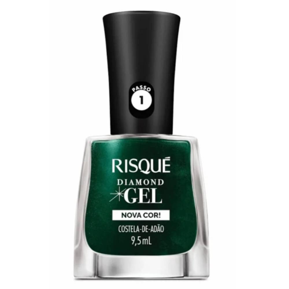 Esmalte Risqué Diamond Gel Costela De Adão Metálico 9,5ml - 1