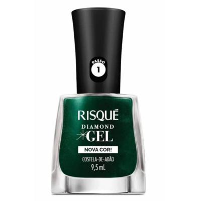 Esmalte Risqué Diamond Gel Costela De Adão Metálico 9,5ml