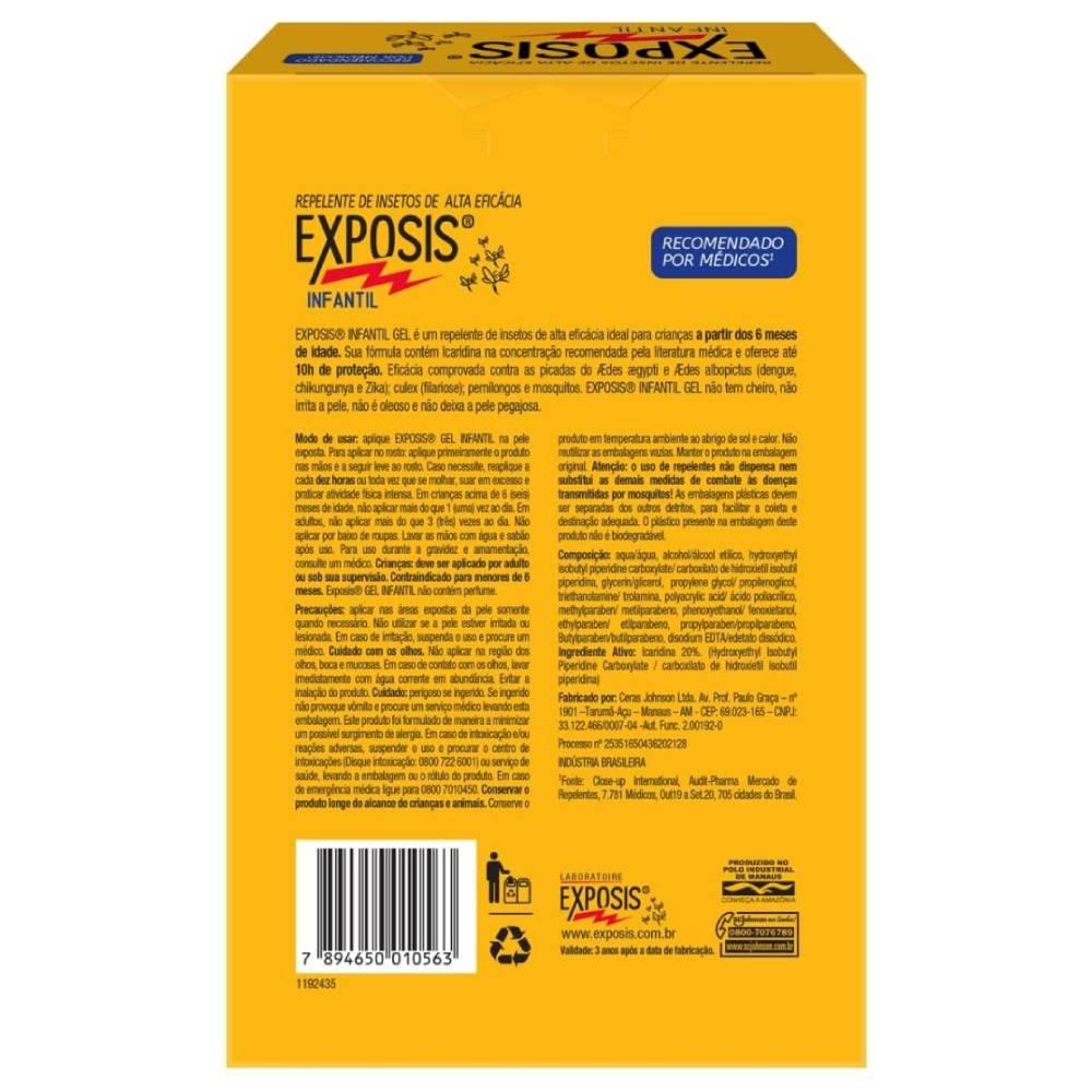 Kit Gel Repelente Exposis Infantil 100ml + Gel Repelente Exposis Infantil 52ml - 2