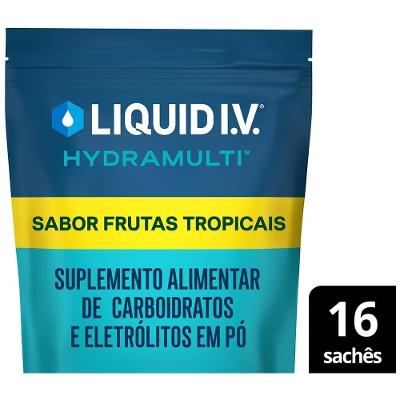 Suplemento Alimentar Liquid Iv Hydramulti Sabor Frutas Tropicais 16 Sachês De 16g