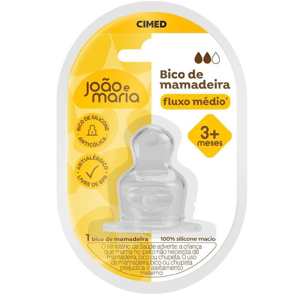 Bico Para Mamadeira João E Maria Fluxo Médio Com 1 Unidade - 1