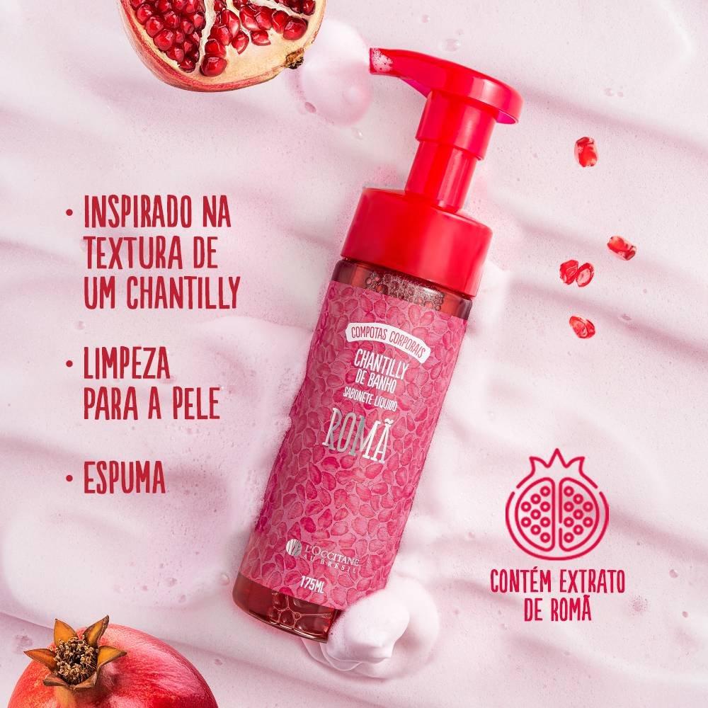 Sabonete Líquido Chantilly De Banho Loccitane Au Brésil Romã 175ml - 2