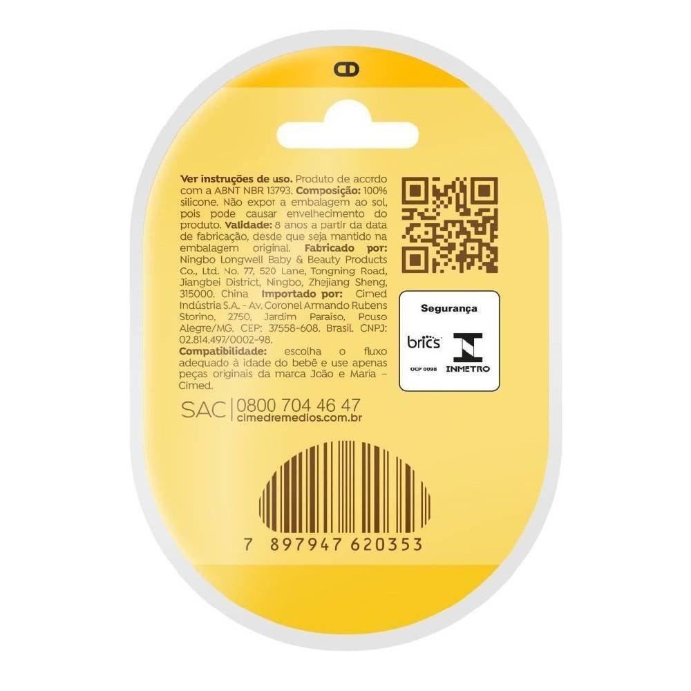 Bico Para Mamadeira João E Maria Fluxo Variável Com 1 Unidade - 2