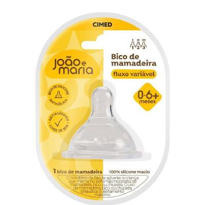 Bico Para Mamadeira João E Maria Fluxo Variável Com 1 Unidade