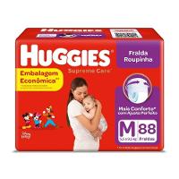 Fralda Huggies Supreme Care Bag Roupinha M Com 88 Unidades - 1