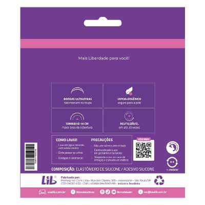 Protetor De Mamilo Lib Ultrafino 10cm Bege 1 Par