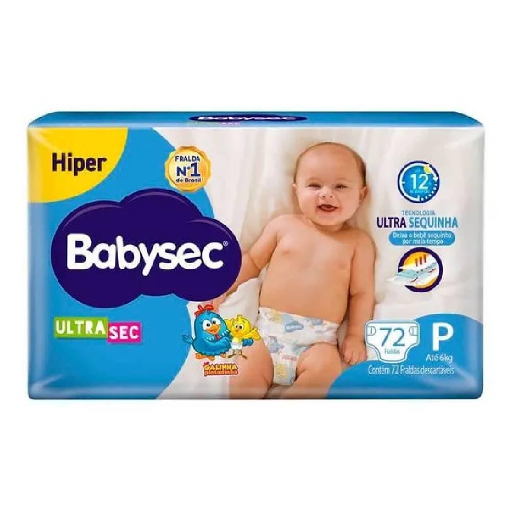 Fralda Babysec Ultra Sec Galinha Pintadinha Hiper P Com 72 Unidades - 1