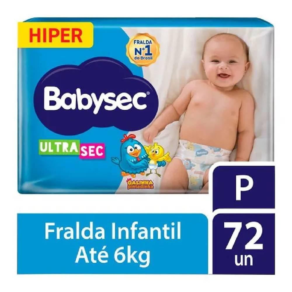 Fralda Babysec Ultra Sec Galinha Pintadinha Hiper P Com 72 Unidades - 2