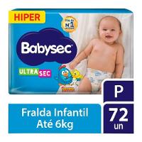 Fralda Babysec Ultra Sec Galinha Pintadinha Hiper P Com 72 Unidades - 2