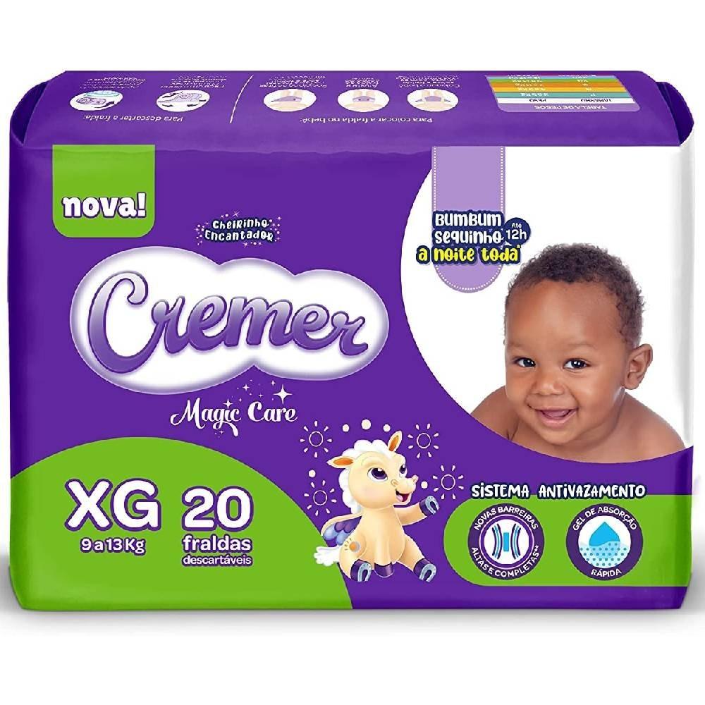Fralda Cremer Magic Care Jumbo Xg Com 20 Unidades - 1