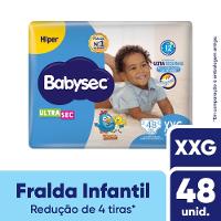 Fralda Babysec Ultra Sec Hiper Xxg Com 52 Unidades - 1