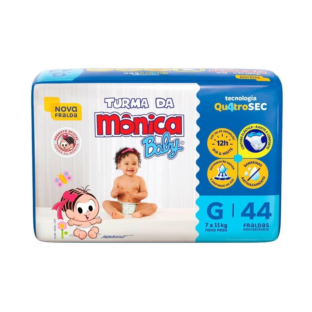 Fralda Turma Da Mônica Baby G Com 44 Unidades - 2