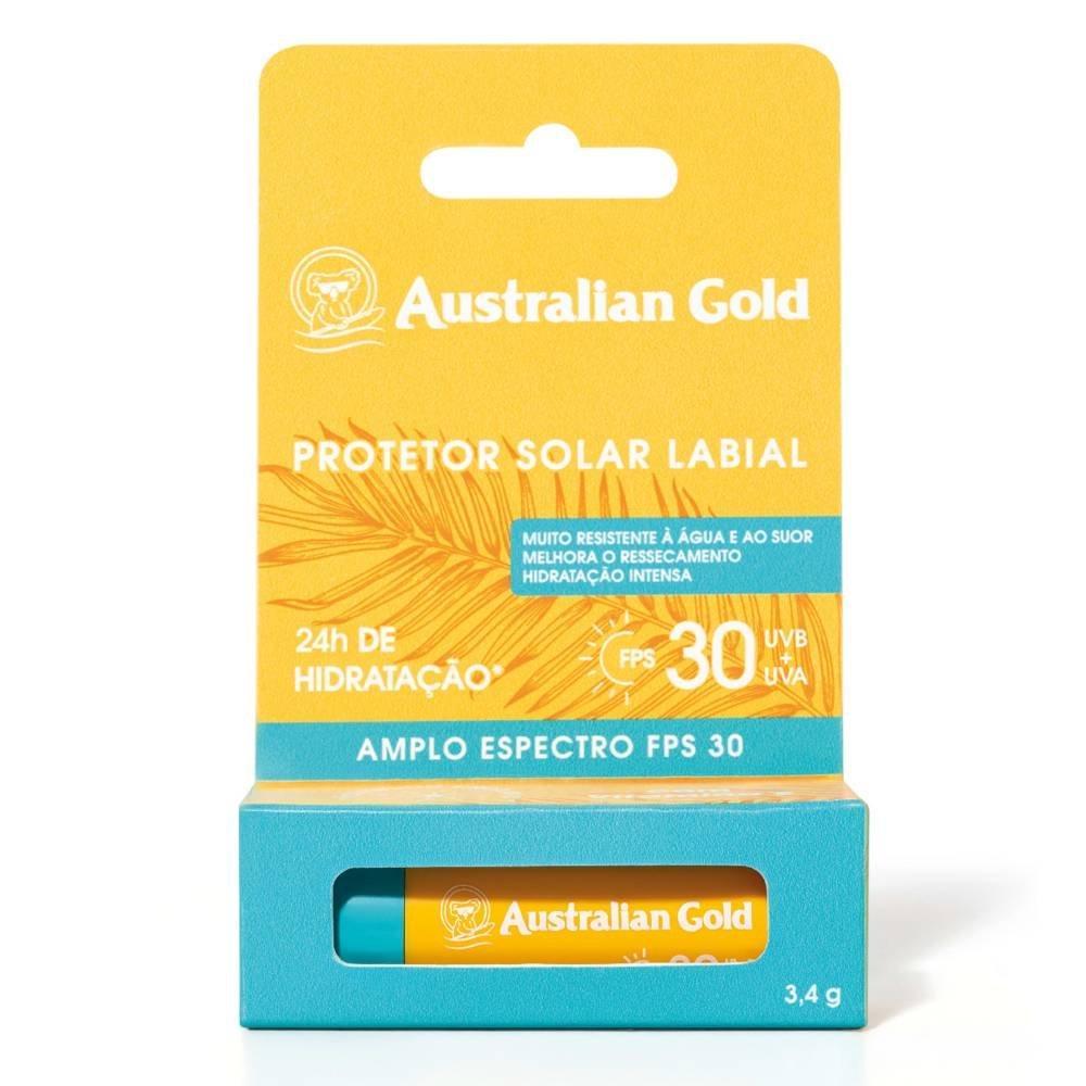 Protetor Solar Labial Australian Gold Fps30 Alta Proteção 3,4g - 2