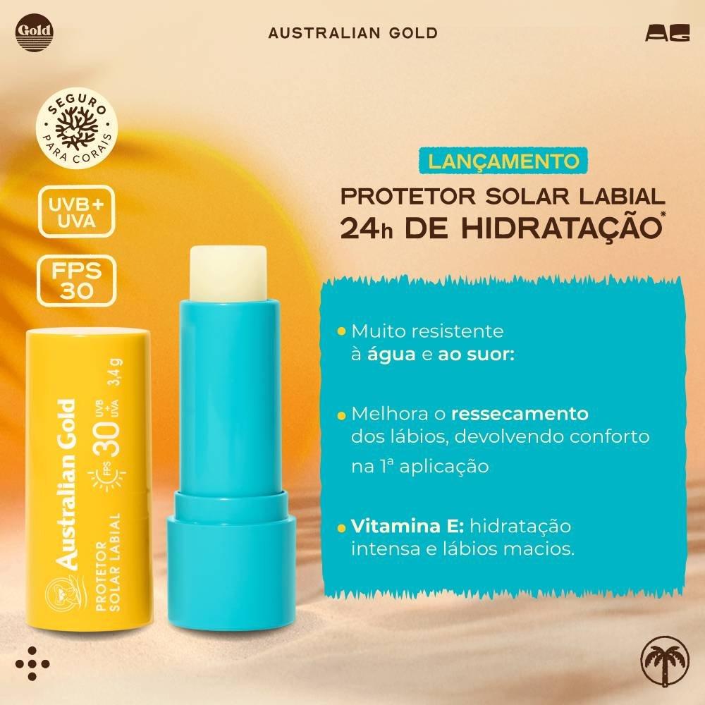 Protetor Solar Labial Australian Gold Fps30 Alta Proteção 3,4g - 4