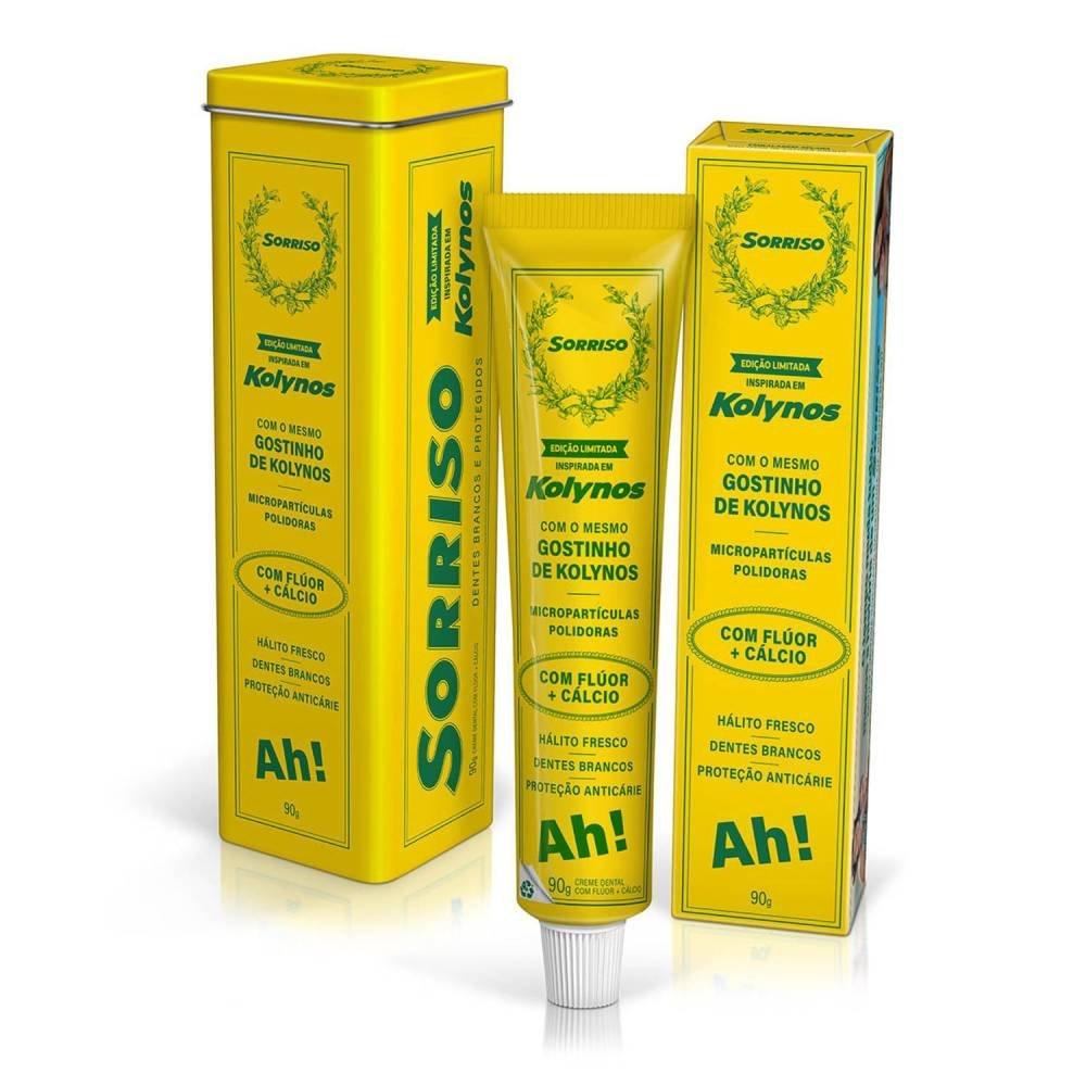 Creme Dental Sorriso Kolynos Edição Limitada 90g + Latinha - 2