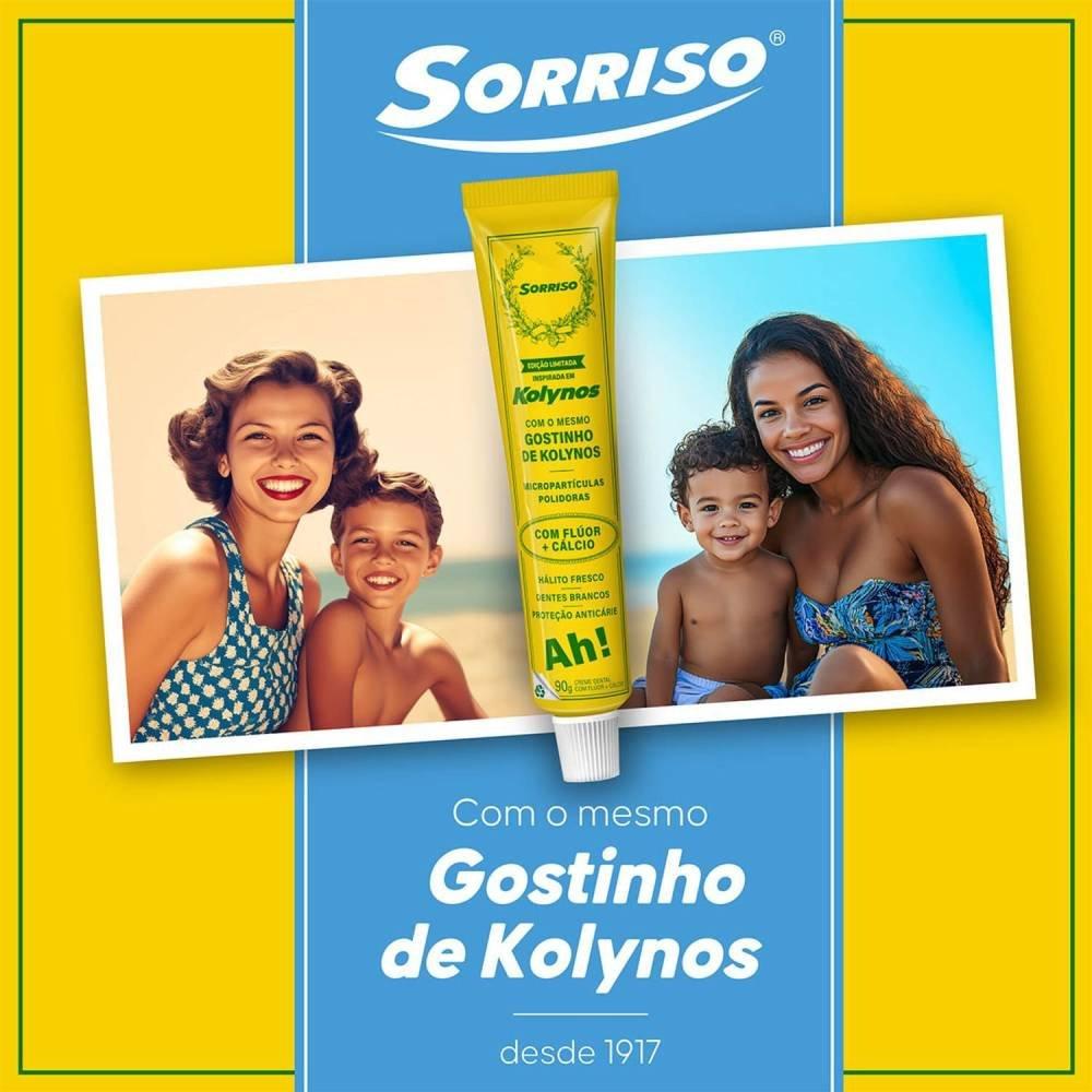 Creme Dental Sorriso Kolynos Edição Limitada 90g + Latinha - 3