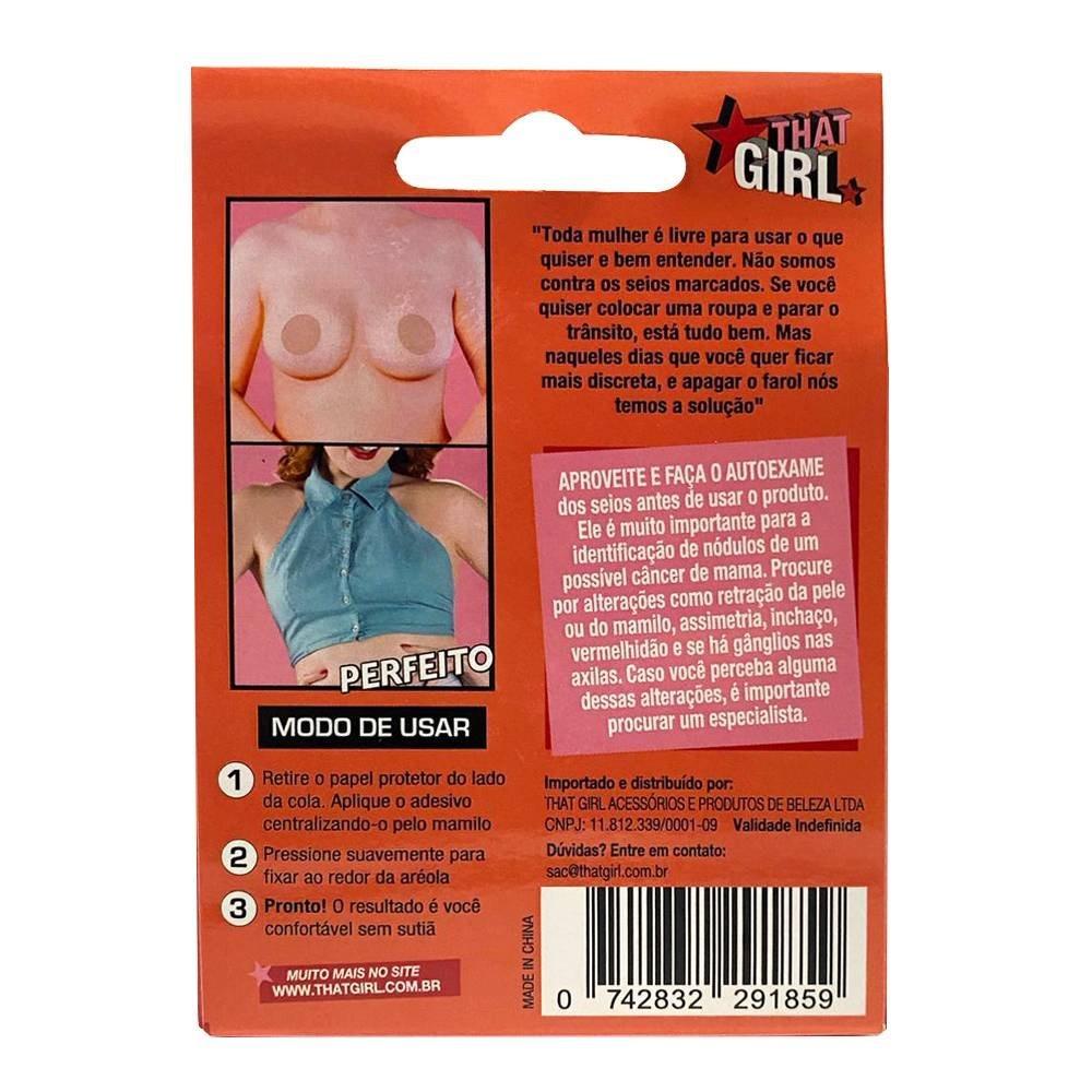 Protetor De Mamilo Adesivo That Girl No Show 4 Pares - 2