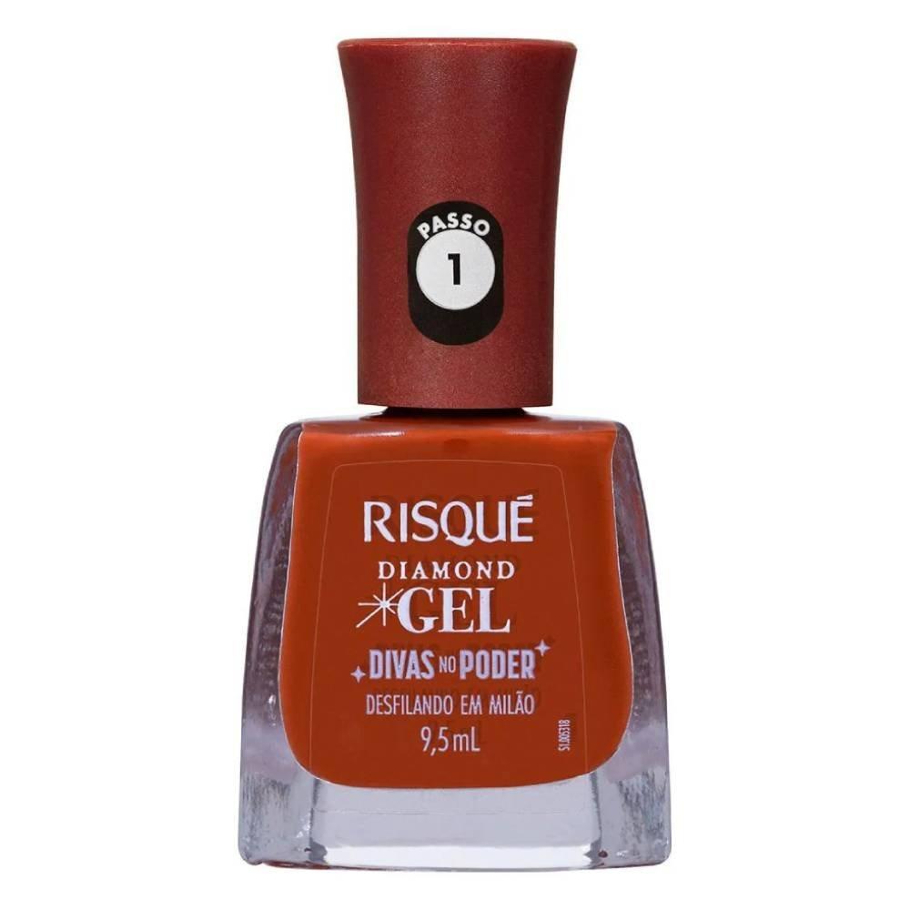 Esmalte Risqué Diamond Gel Divas No Poder Desfilando Em Milão Cremoso 9,5ml - 1