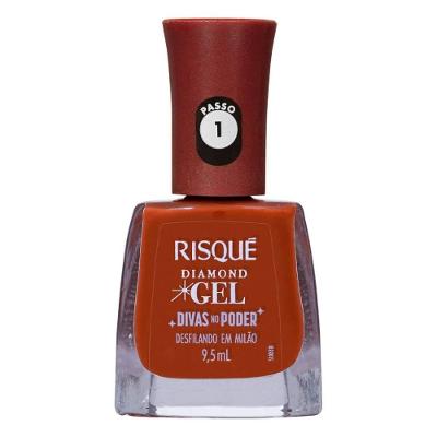 Esmalte Risqué Diamond Gel Divas No Poder Desfilando Em Milão Cremoso 9,5ml