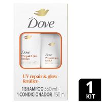 Kit Dove Uv Repair & Glow Ferúlico Shampoo 350ml + Condicionador 150ml - 1