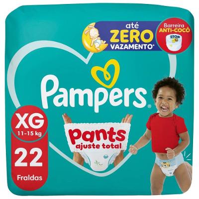 Fralda Pampers Pants Ajuste Total Tamanho Xg 22 Unidades