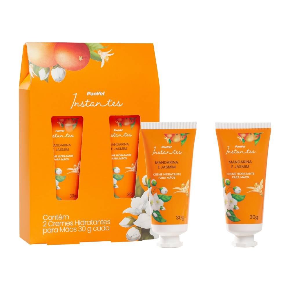 Kit Cremes Para Mãos Panvel Mandarina E Jasmin 2 Unidades De 30g Cada - Presente De Natal - 1