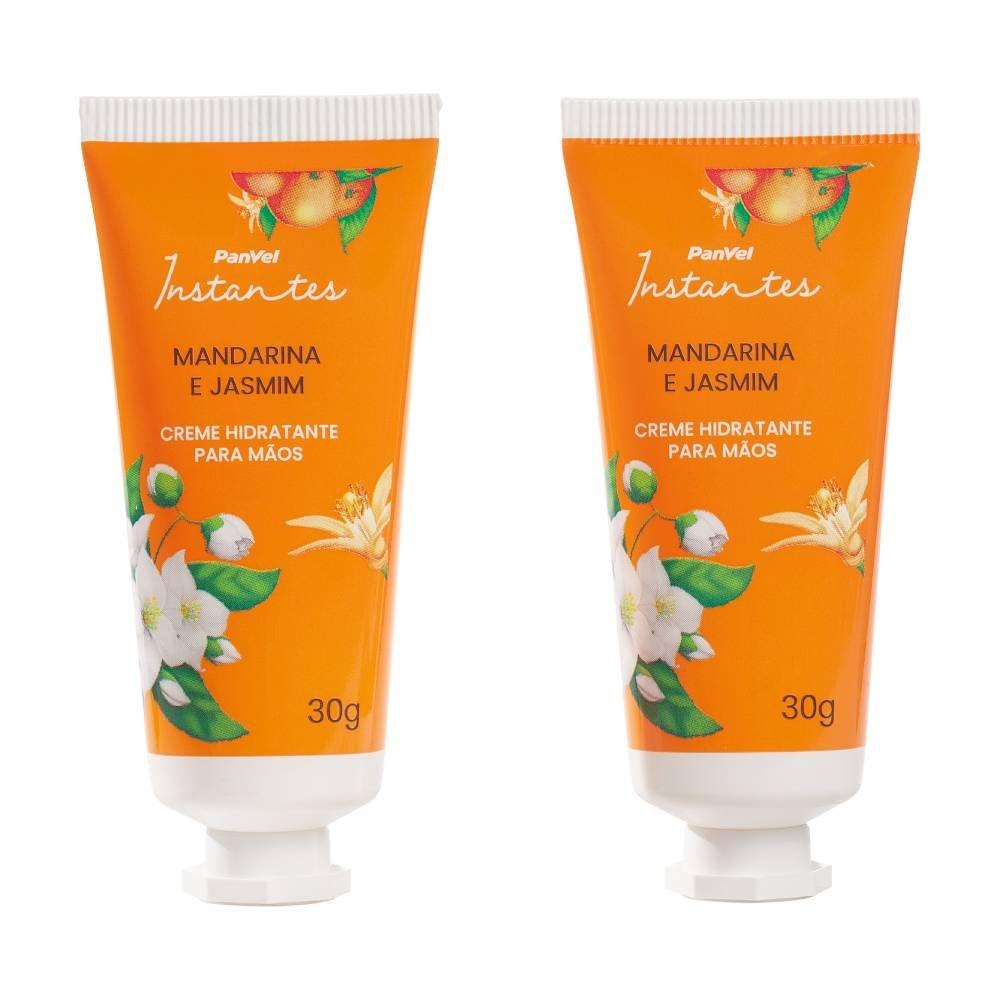 Kit Cremes Para Mãos Panvel Mandarina E Jasmin 2 Unidades De 30g Cada - Presente De Natal - 2