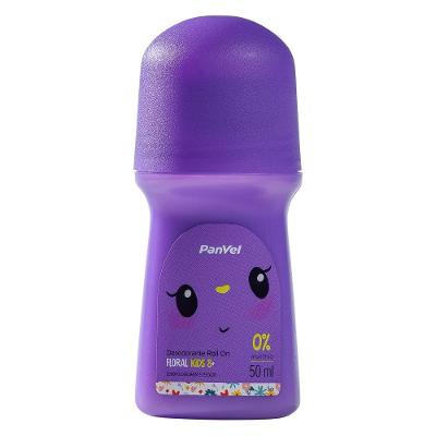 Desodorante Roll On Infantil Sem Alumínio Floral Panvel 50ml
