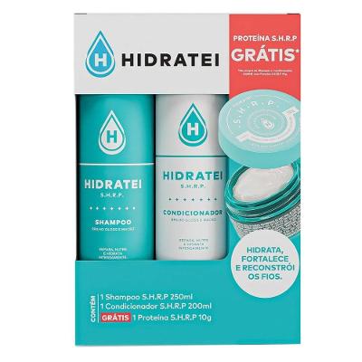 Kit Hidratei Shrp Shampoo 250ml + Condicionador 200ml + Creme Capilar 10g