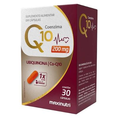 Suplemento Alimentar Coenzima Q10 200mg Maxinutri 30 Cápsulas