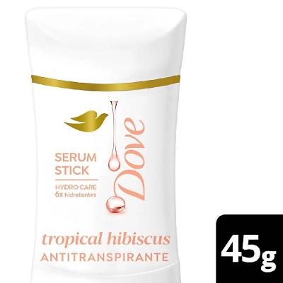 Desodorante Dove Sérum Stick Tropical Hibiscus 45g