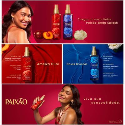 Body Splash Paixão Inspiradora Rosas Brancas 200ml