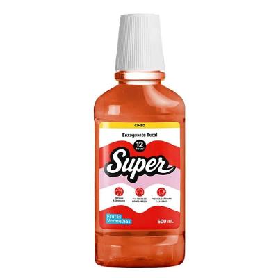 Enxaguatório Bucal Super 12h Frutas Vermelhas E Menta 500ml