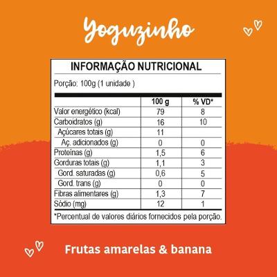 Papinha Papapá Yoguzinho Frutas Amarelas E Banana 100g