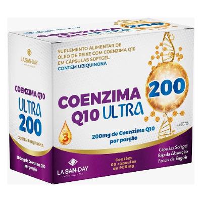 Suplemento Alimentar Coenzima Q10 Ultra La San-day 60 Cápsulas