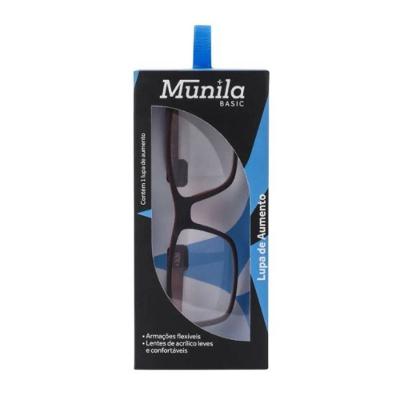 Lupa De Leitura Munila Basic Masculina Preto +1,50