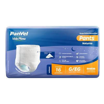 Roupa Íntima Panvel Vida Plena Noturna G/eg 16 Unidades